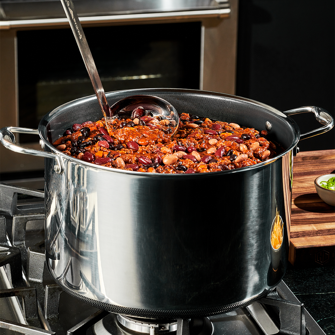 Hybrid Stock Pot with Lid. 12-Qt - Image 9