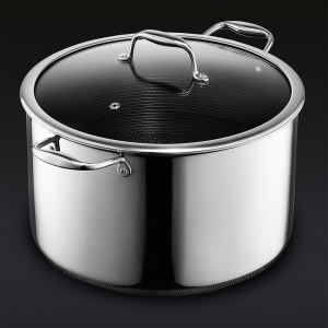 Hybrid Stock Pot with Lid. 12-Qt