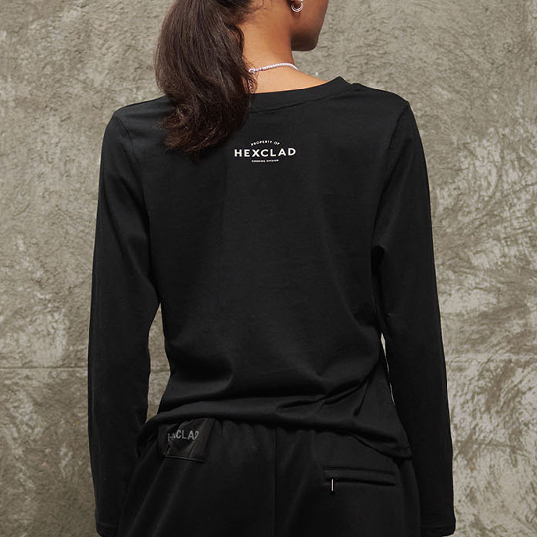 Cursive Hexclad Women's Long-Sleeve T-Shirt - Image 2
