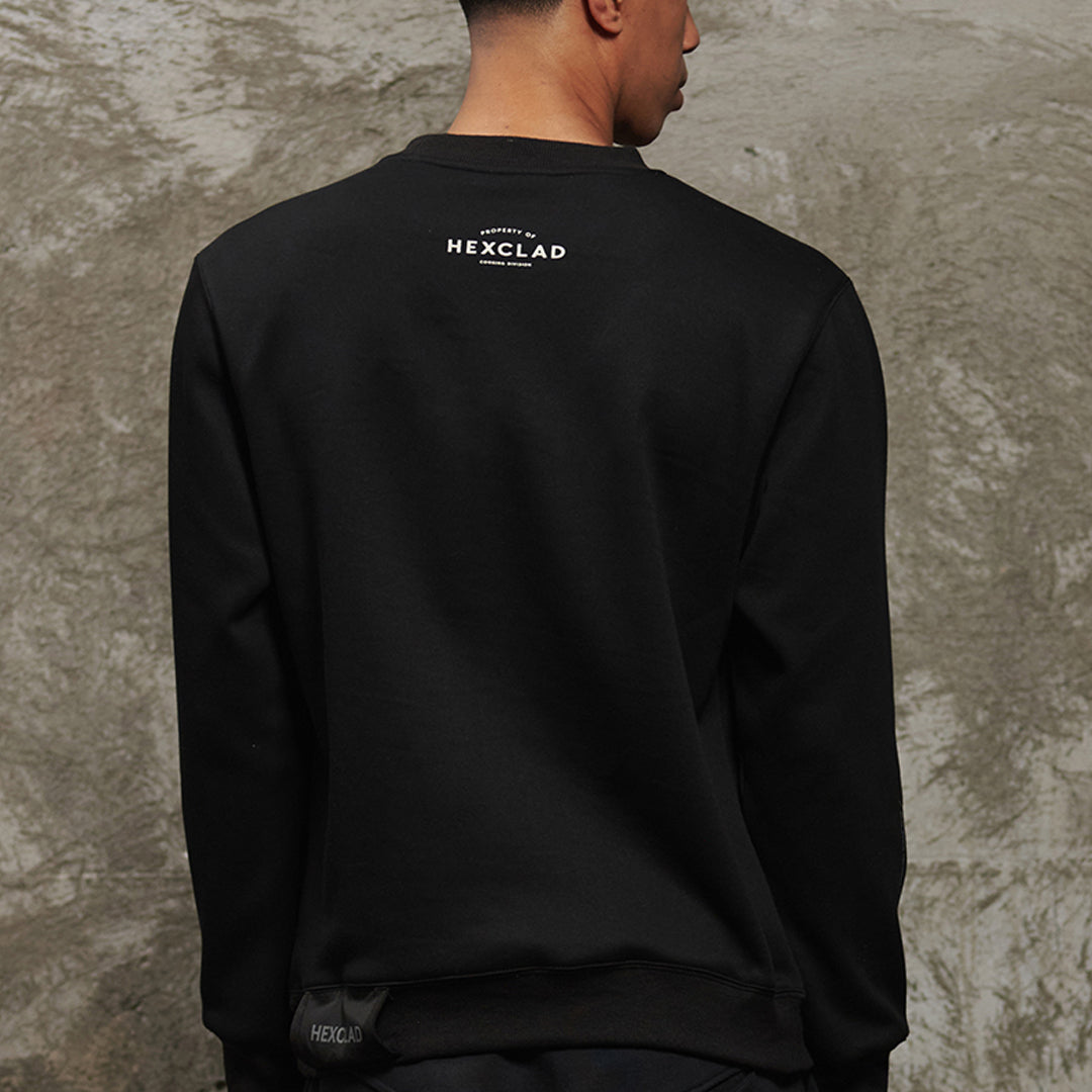 Cursive Hexclad Unisex Crew Neck Sweatshirt - Image 2