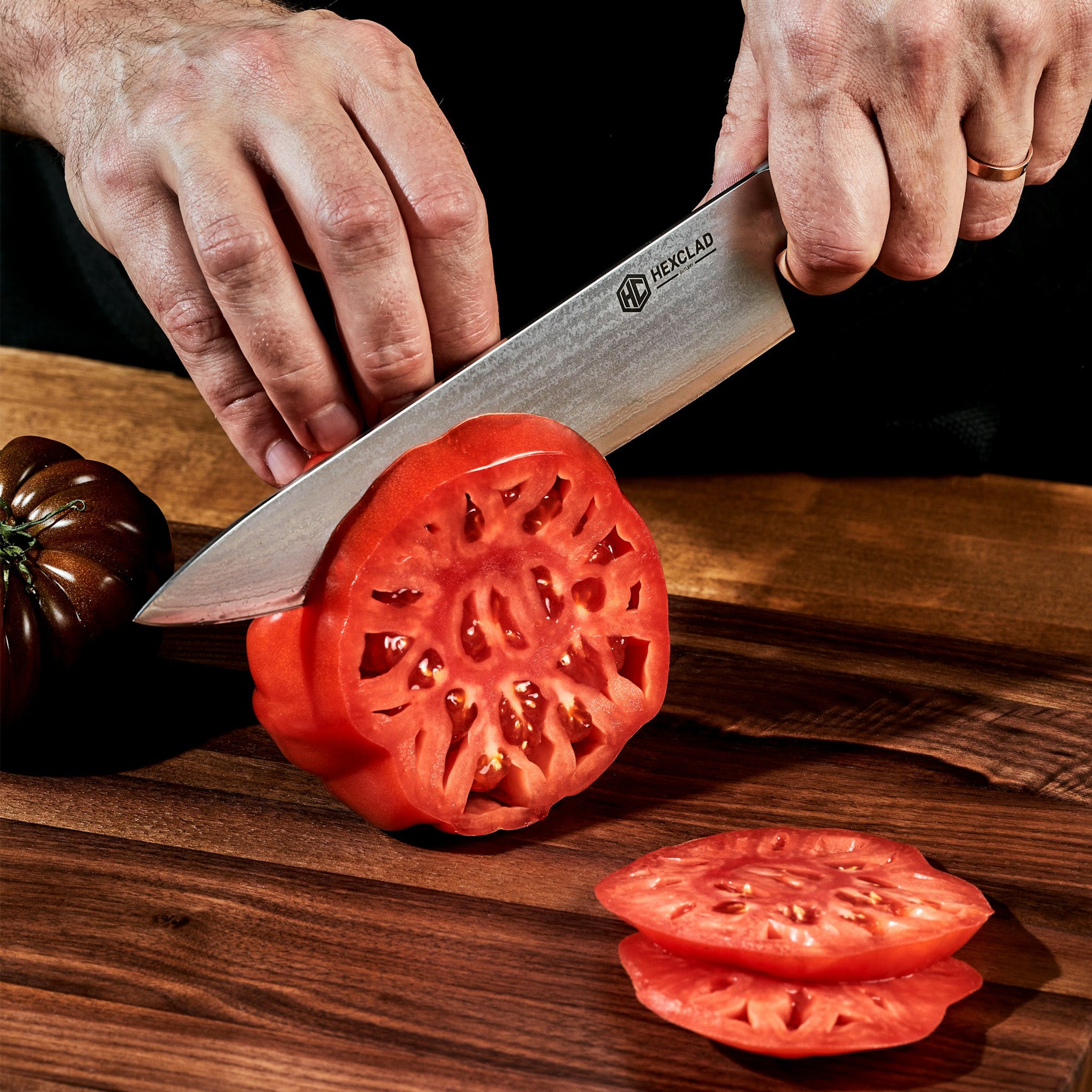 Damascus Steel Knife & Carving Set. 8-pc - Image 3