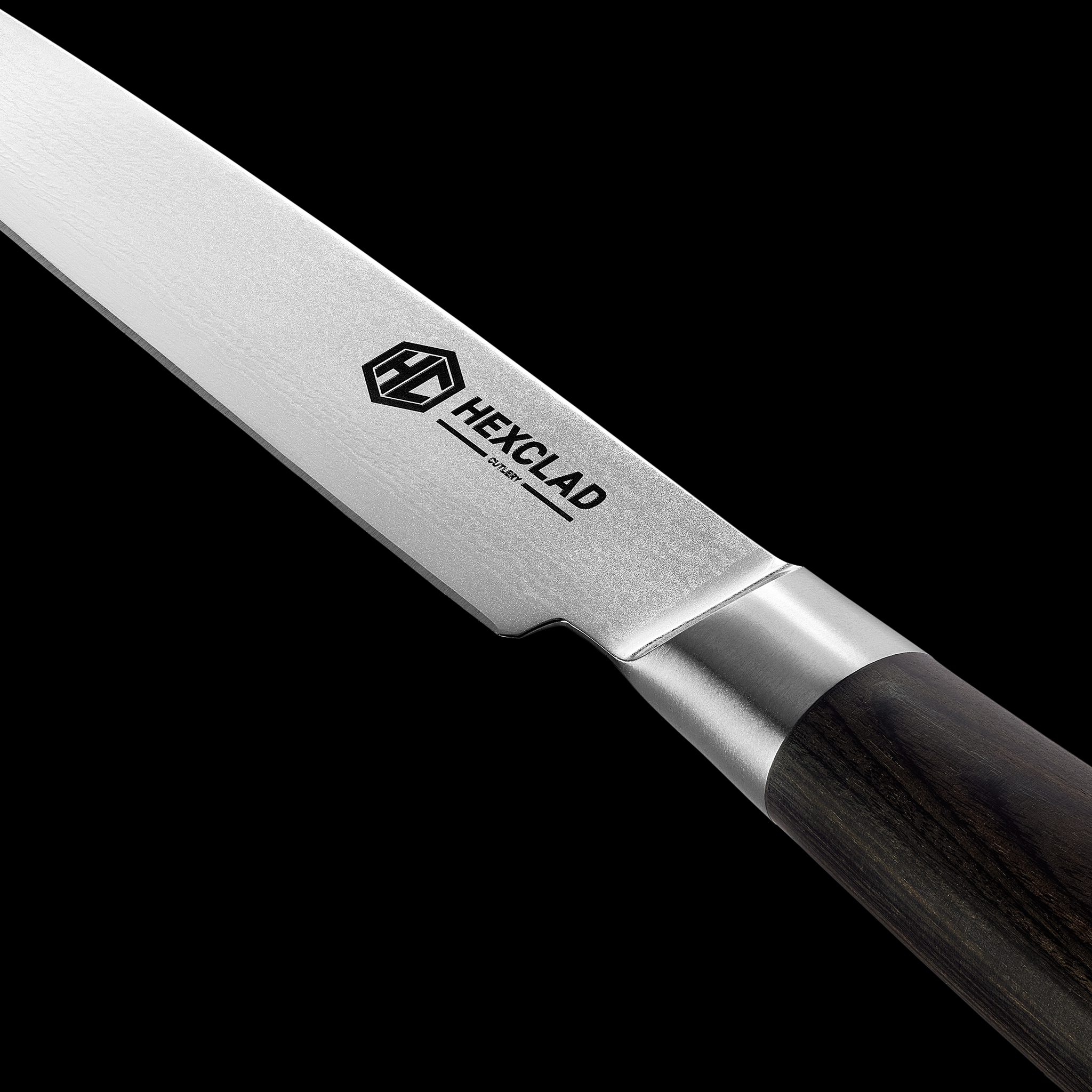 Damascus Steel Steak Knife Set. 4-pc (Espresso) - Image 3