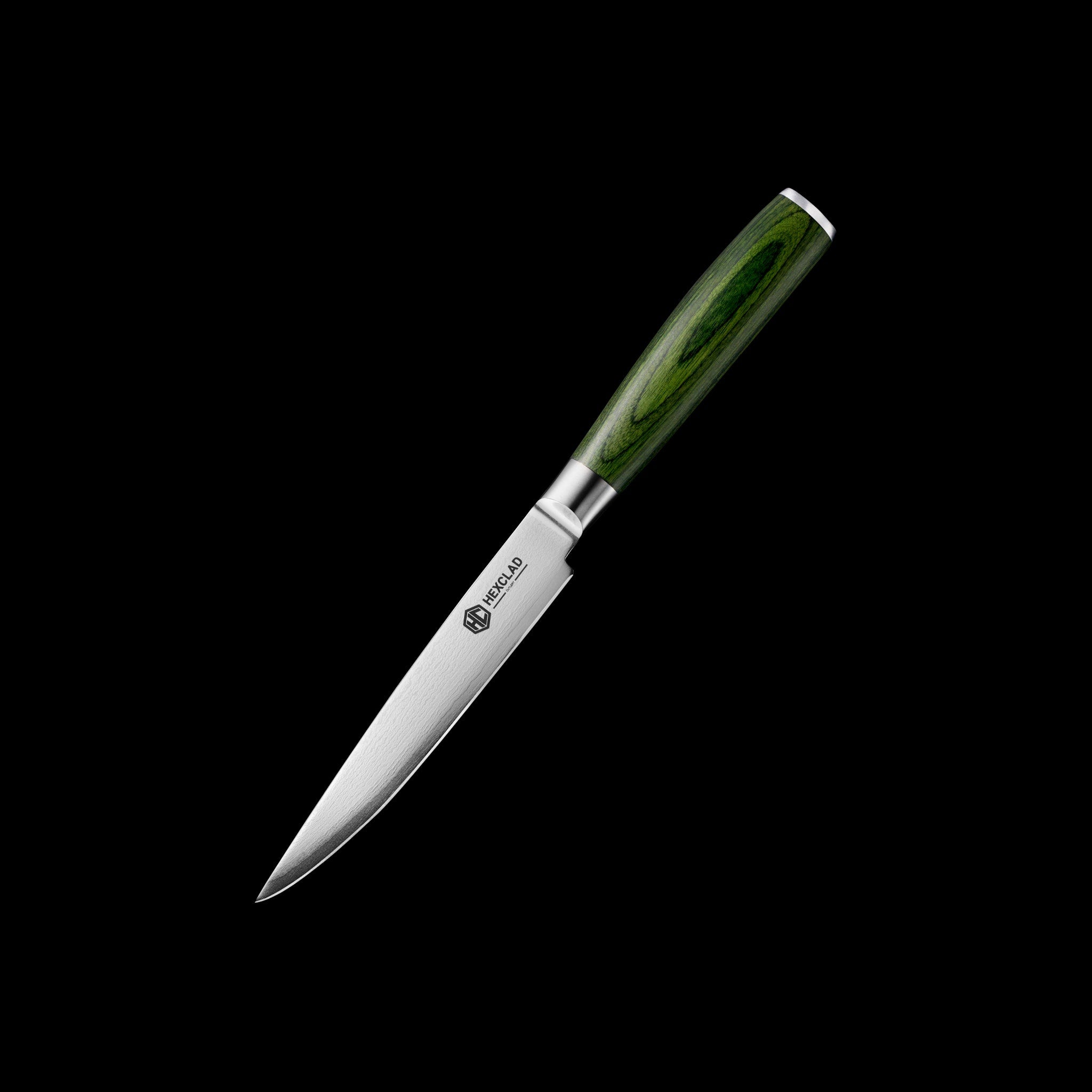 Damascus Steel Steak Knife Set. 4-pc (Green) - Image 2