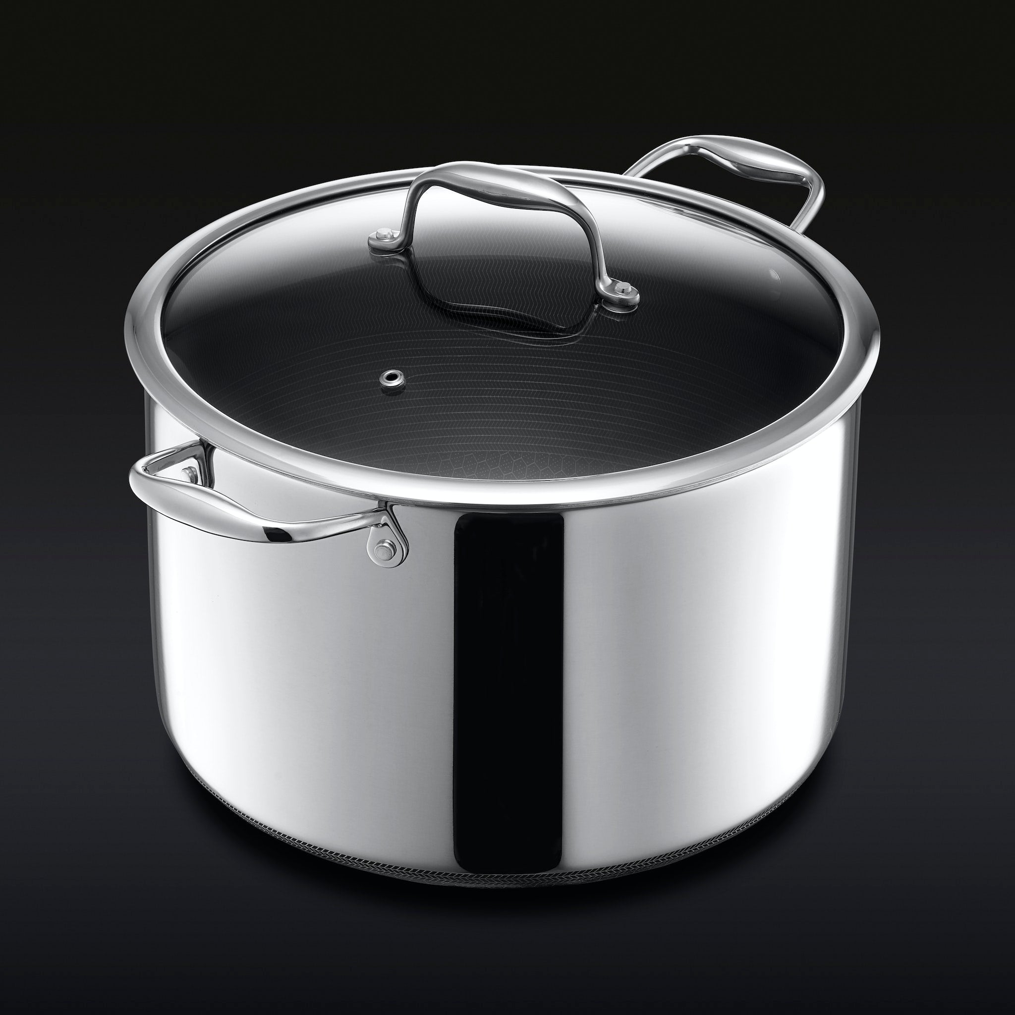 Hybrid Stock Pot with Lid. 10-Qt