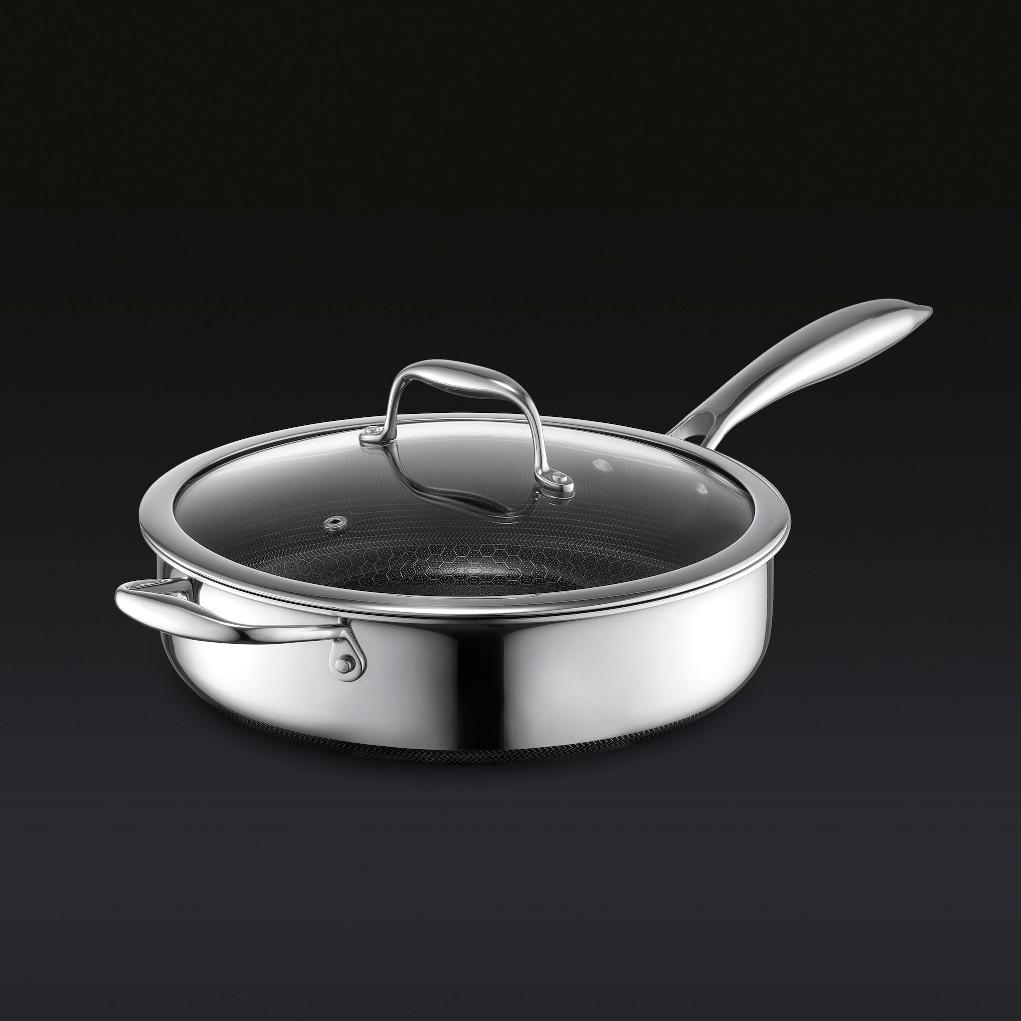 Hybrid Deep Sauté Pan with Lid. 3.3-Qt - Image 2