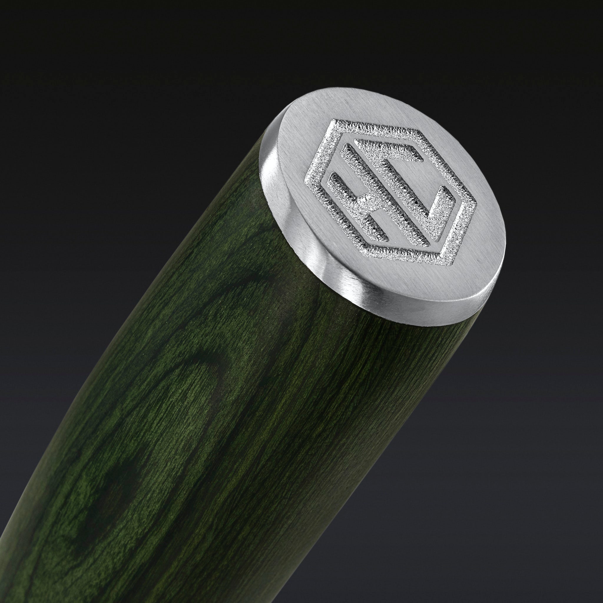 Damascus Steel Cleaver. 7 (Green) - Image 3