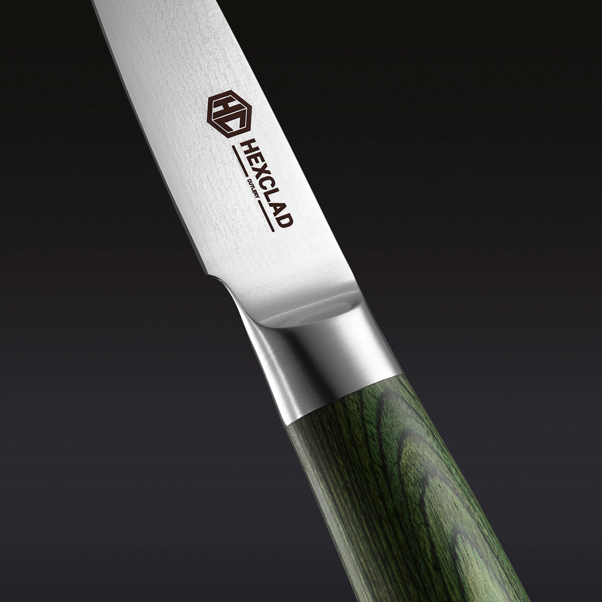 Damascus Steel Paring Knife. 3.5 (Green) - Image 2