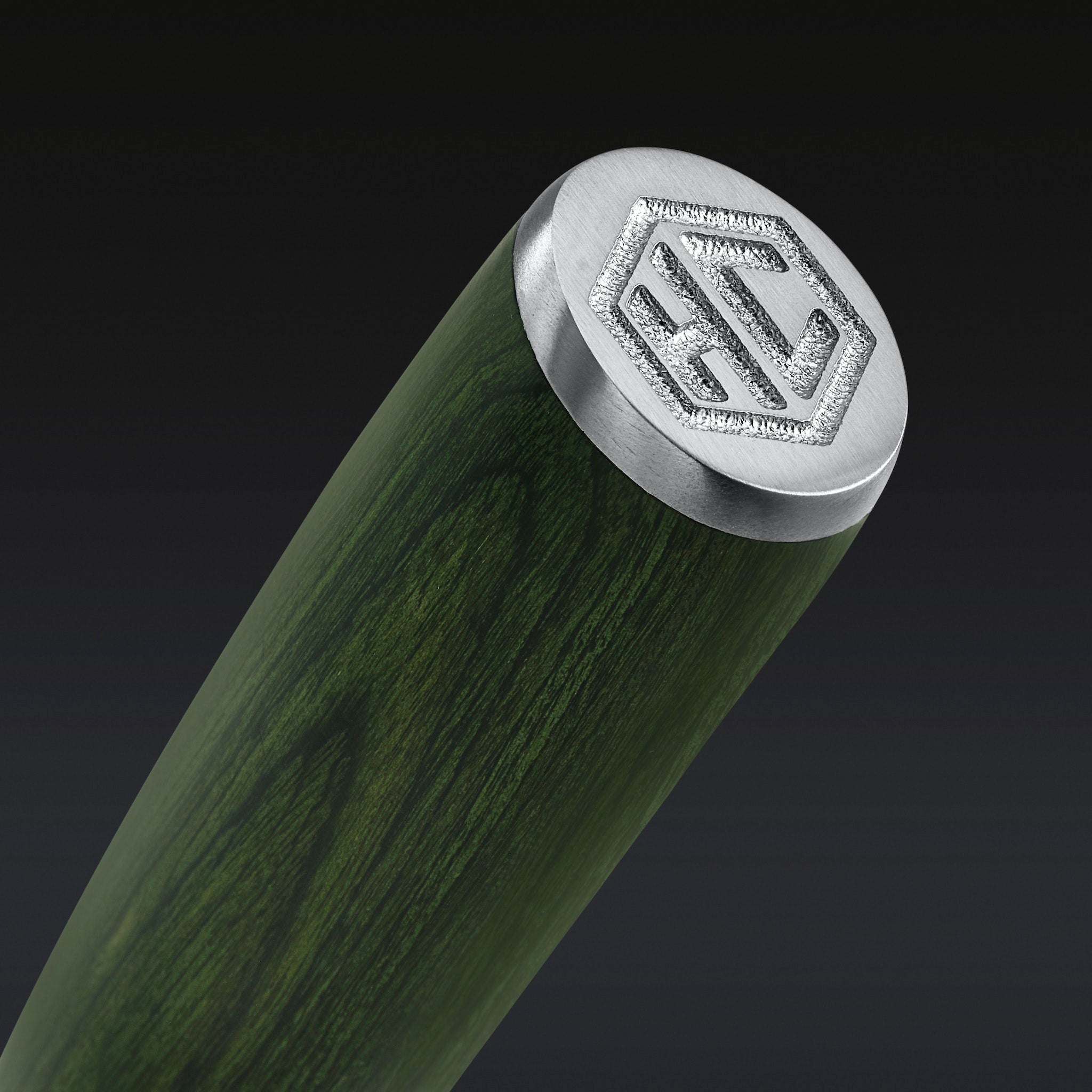 Damascus Steel Utility Knife. 5 (Green) - Image 3