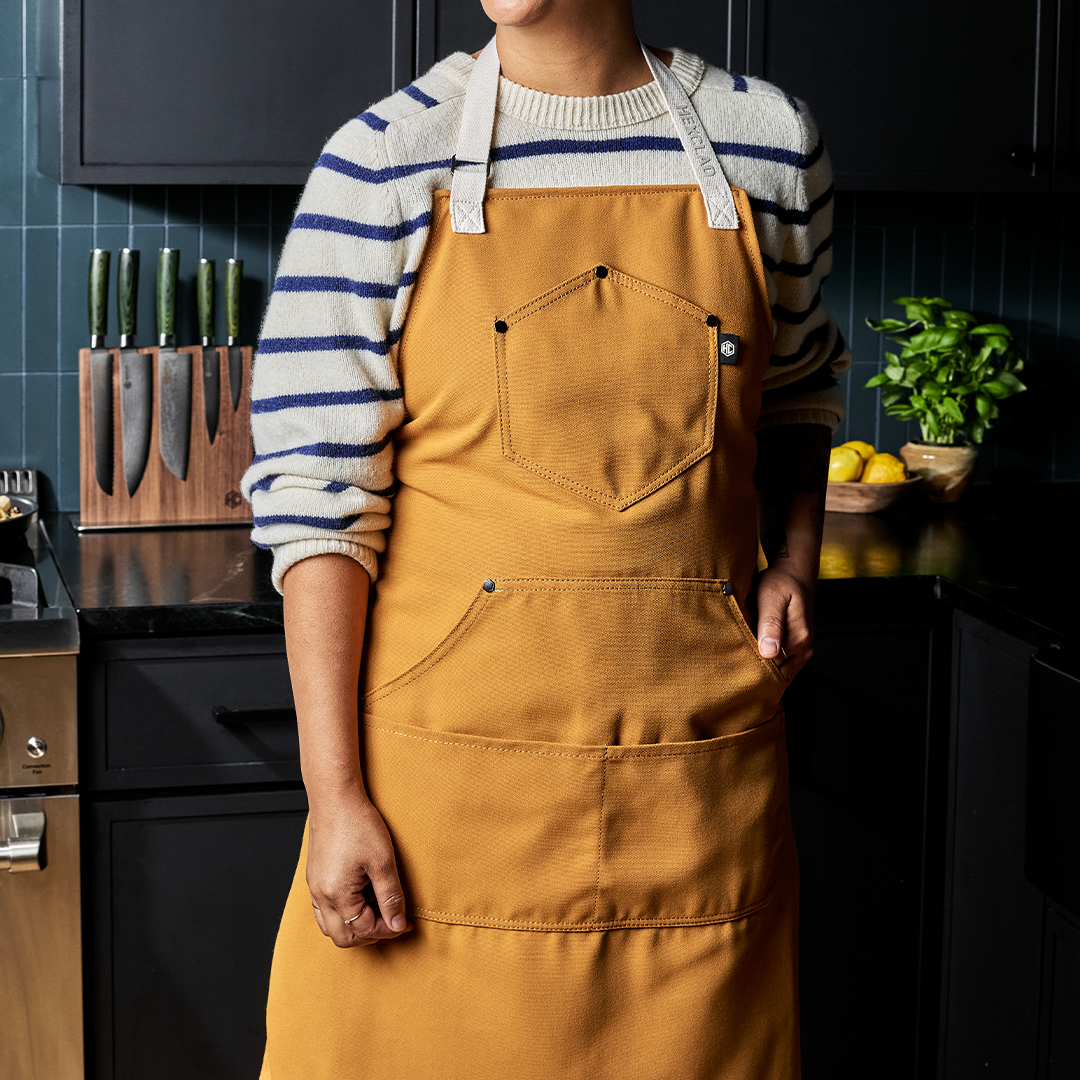 Eco Modern Apron (Mustard) - Image 2